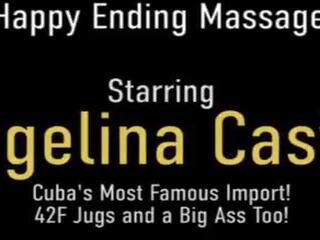 Extraordinary 마사지 과 고양이 fucking&excl; 쿠바의 프리마 돈나 안젤리나 카스트로 도착 dicked&excl;