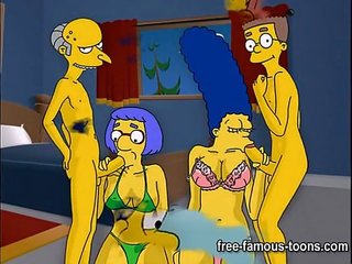 Simpsons hentai keras pesta seks berkumpulan